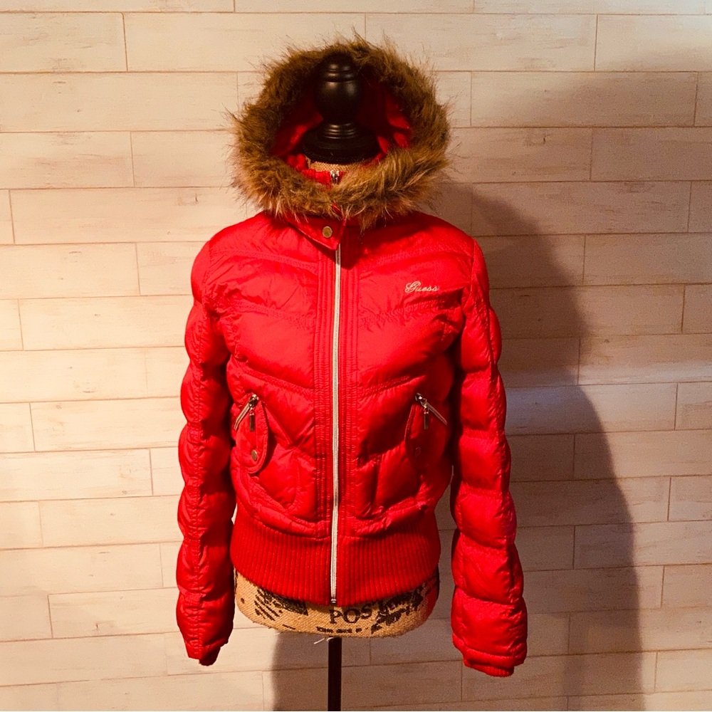 Guess Fur-Trimmed Women's Jacket